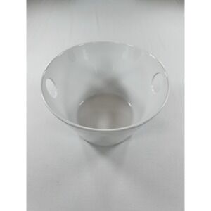 Matceramica Portugal White Handle 10" Serving Bowl Modern EUC